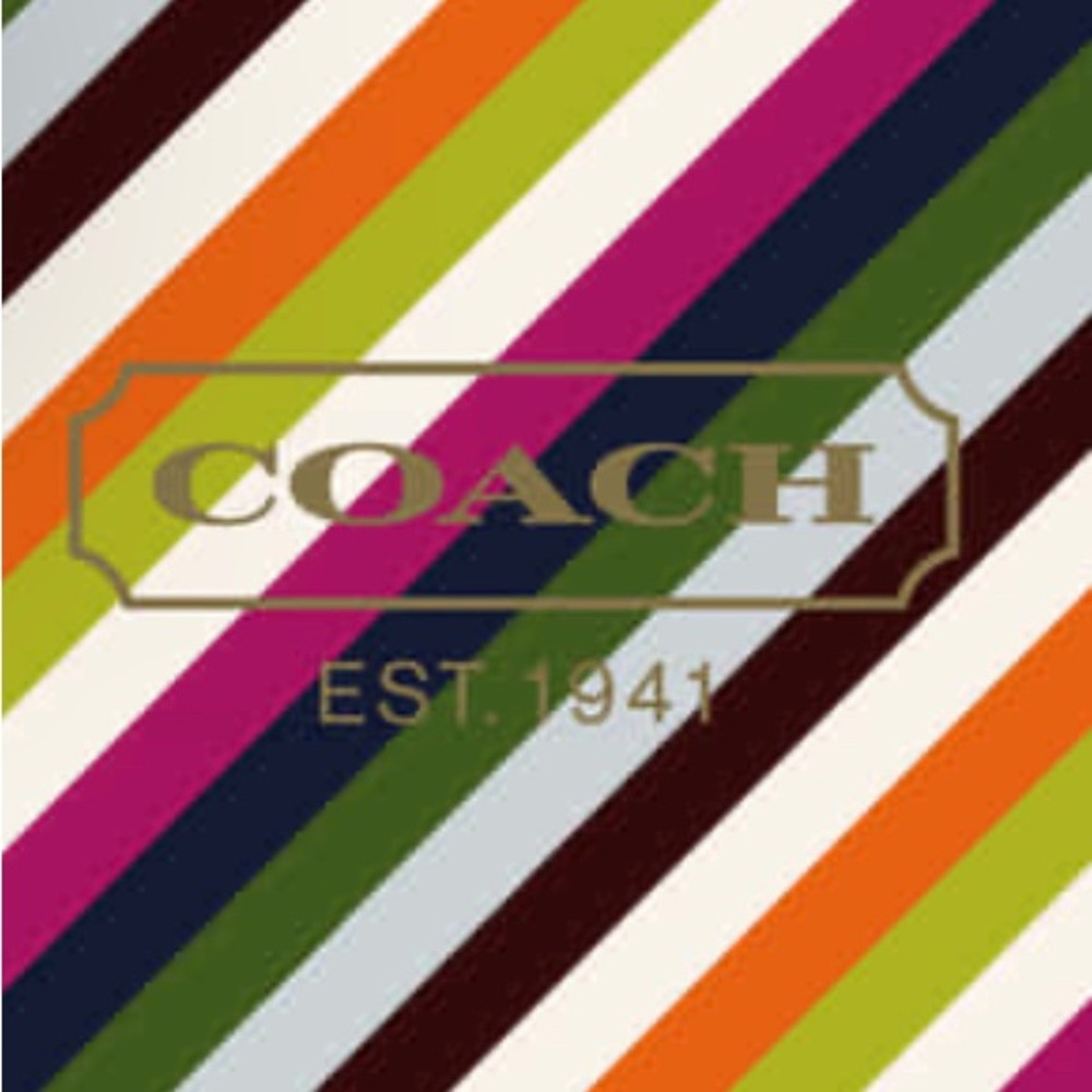 Coach Multicolor Striped Design